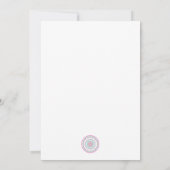 Carte De Remerciements mandala coloré (Dos)