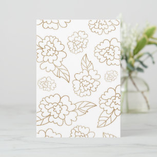 Carte De Remerciements Mandala de fleurs 2