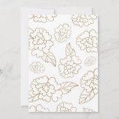 Carte De Remerciements Mandala de fleurs 2 (Dos)