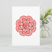 Carte De Remerciements mandala Sauter le dessin (Debout devant)