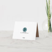 Carte De Remerciements Mangez, boisson et soyez mariage rustique marié de (Dos)