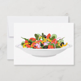 Carte De Remerciements Mangez plus de plantes frais motivation salade let