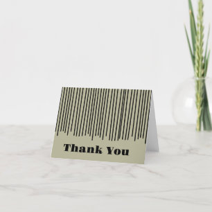 Carte De Remerciements Manly Stripes