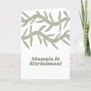 Carte De Remerciements Manuia le Kerisimasi