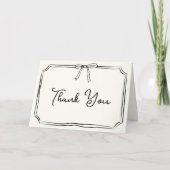 Carte de remerciements manuscrit Cute Chic Coquett (Devant)