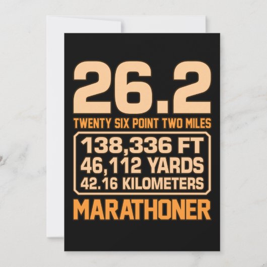 Carte De Remerciements Marathonien Moitié Marathon Runner Runner Lover Gr (Devant)
