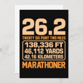 Carte De Remerciements Marathonien Moitié Marathon Runner Runner Lover Gr (Devant / Derrière)