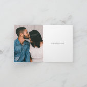 Carte de remerciements Marbled Engagement Party -  (Intérieur)