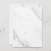 Carte De Remerciements Marbre Blanc (Dos)