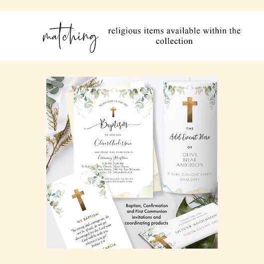 Carte De Remerciements Marcalibros, Recuerdo de Bautizo, Botánico