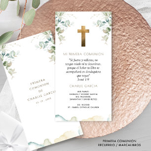 Carte De Remerciements Marcalibros, Recuerdo Primera Comunión Botánico