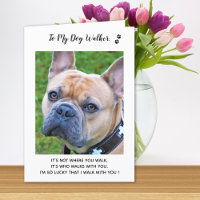 Marcheuse de chien personnalisée Soins aux animaux