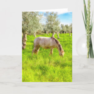 Carte De Remerciements Mare enceinte Purebred de Alter Real élevé