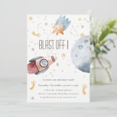 Carte De Remerciements Mare Espace Extérieur Étoiles N'Importe Quel Âge A (Debout devant)