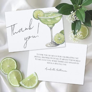 Carte De Remerciements Margarita Shower de Mariage