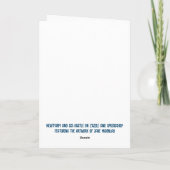 Carte De Remerciements Marguerites et ciel bleu (Dos)