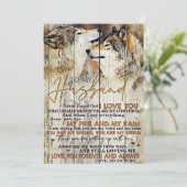 Carte De Remerciements Mari À Mon Mari Je T'Aime (Debout devant)