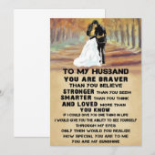 Carte De Remerciements Mari à Mon Mari Tu Es Le Soleil (Devant / Derrière)