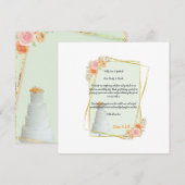 Carte de remerciements mariage (Devant / Derrière)