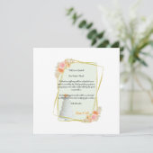 Carte de remerciements mariage (Debout devant)