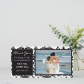 Carte de remerciements mariage (Debout devant)