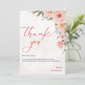 Carte de remerciements mariage (Debout devant)