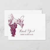 Carte de remerciements Mariage (Devant / Derrière)