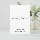 carte de remerciements mariage (Debout devant)