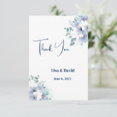 Carte de remerciements mariage (Debout devant)