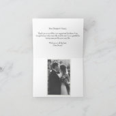 Carte de remerciements mariage (Intérieur)