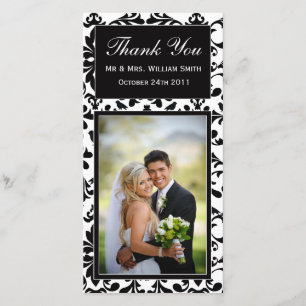 Carte de remerciements mariage