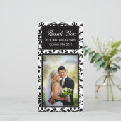 Carte de remerciements mariage (Debout devant)