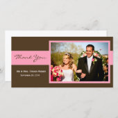 Carte de remerciements mariage (Devant / Derrière)