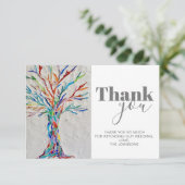 Carte de remerciements mariage (Debout devant)