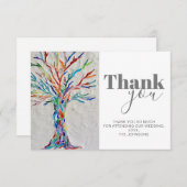 Carte de remerciements mariage (Devant / Derrière)