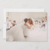 Carte De Remerciements Mariage 2 photo élégant à la main (Dos)