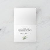 Carte De Remerciements Mariage à feuillage Eucalyptus (Intérieur)
