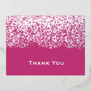 Carte de remerciements Mariage à huile d'argent Ma