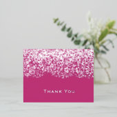 Carte de remerciements Mariage à huile d'argent Ma (Debout devant)