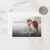 Carte de remerciements Mariage à la main (Devant/Arrière en situation)