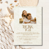 Carte De Remerciements Mariage à la plage de photo florale tropicale