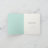 Carte De Remerciements Mariage à la plage des hippocampes qui s'embrassen (Intérieur)