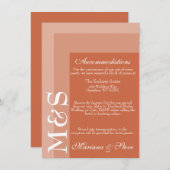 Carte De Remerciements Mariage à l'écriture simple Terracotta (Devant / Derrière)