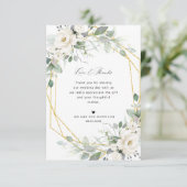 carte de remerciements mariage à l'eucalyptus (Debout devant)