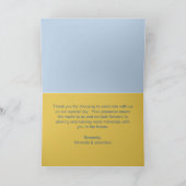 Carte de remerciements Mariage Art nouveau (Intérieur)