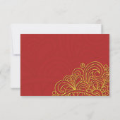 Carte de remerciements Mariage Asie (Dos)