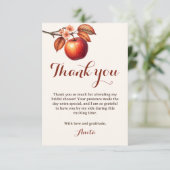 Carte De Remerciements Mariage Automnal aux Pommes (Debout devant)