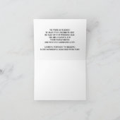 carte de remerciements mariage avec coeur (Intérieur)