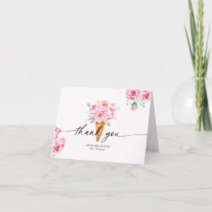 Carte De Remerciements Mariage avec glace prise en Bridal Shower
