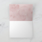 Carte De Remerciements Mariage Blanc Vin Aquarelle Rose Subtil (Intérieur)